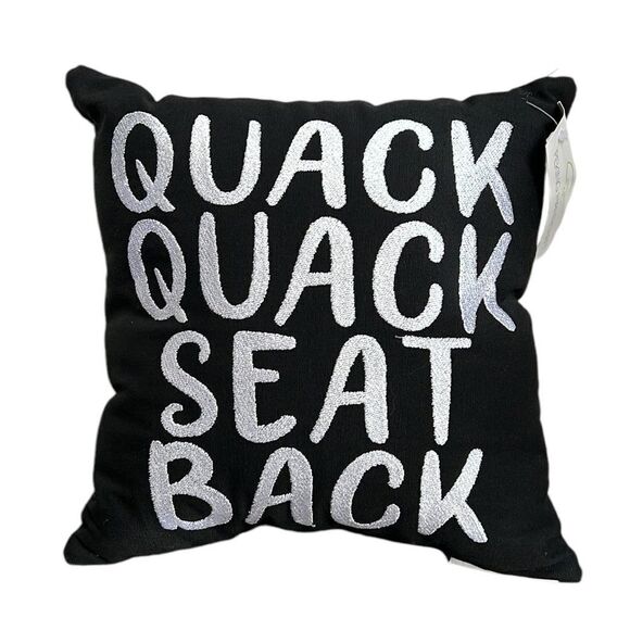 Accent Pillow Quack Quack Seat Back Peking Handicraft Embroidered Car Passenger - Picture 1 of 5